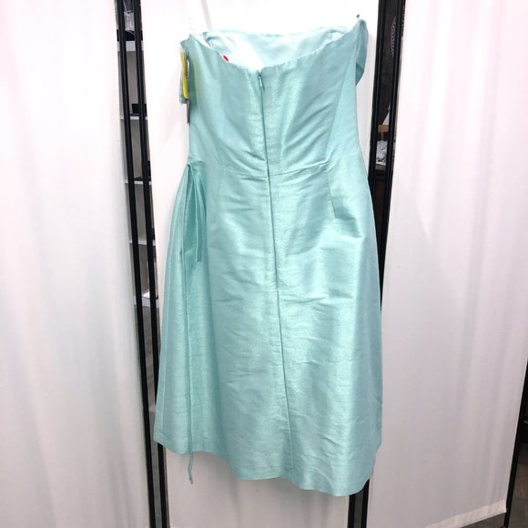 NEW AQUA TEAL TURQUOISE Short Bridesmaid Dress, Mother of the Bride, Size 10 - Picture 5 of 5